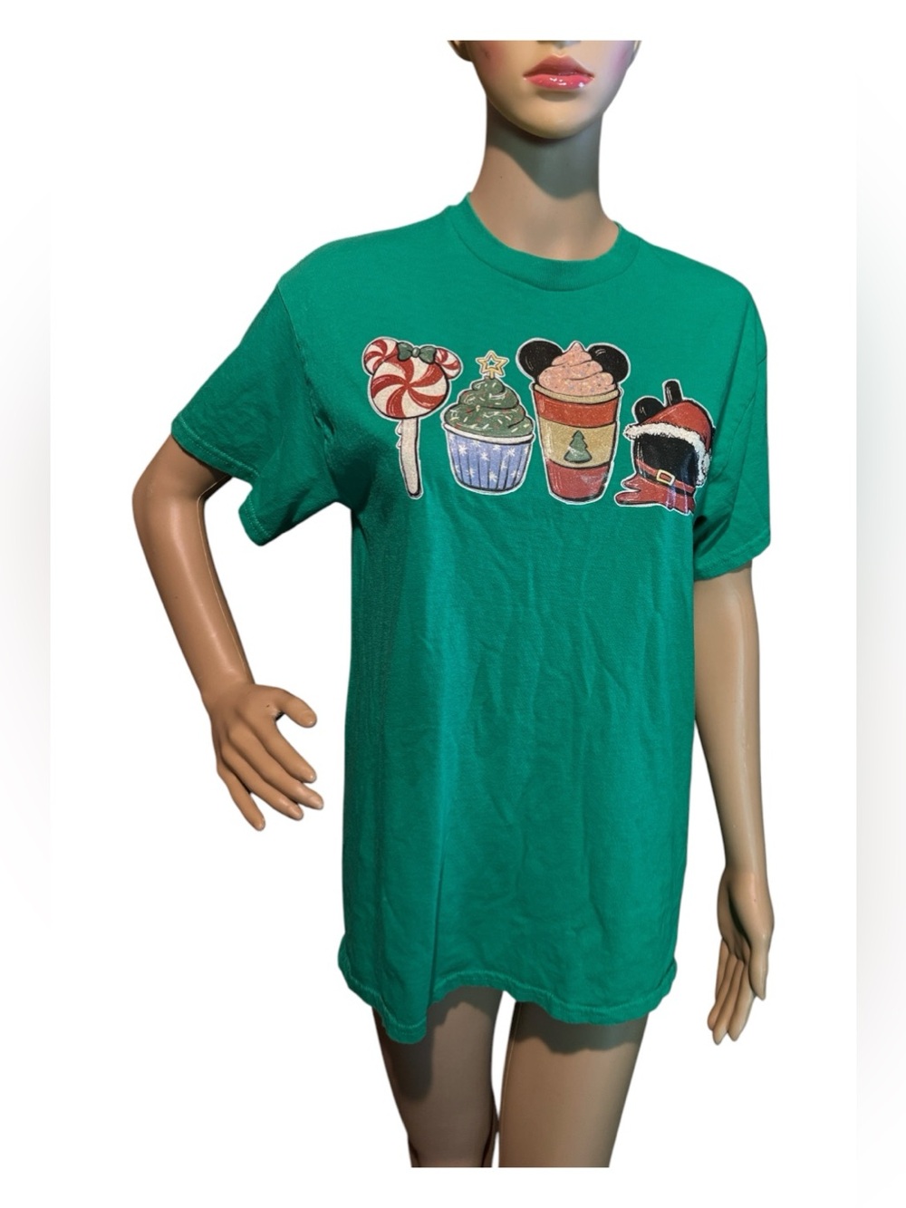 💚💰BOGO FREE Disney Mouse Ears Christmas Holiday Tee Shirt